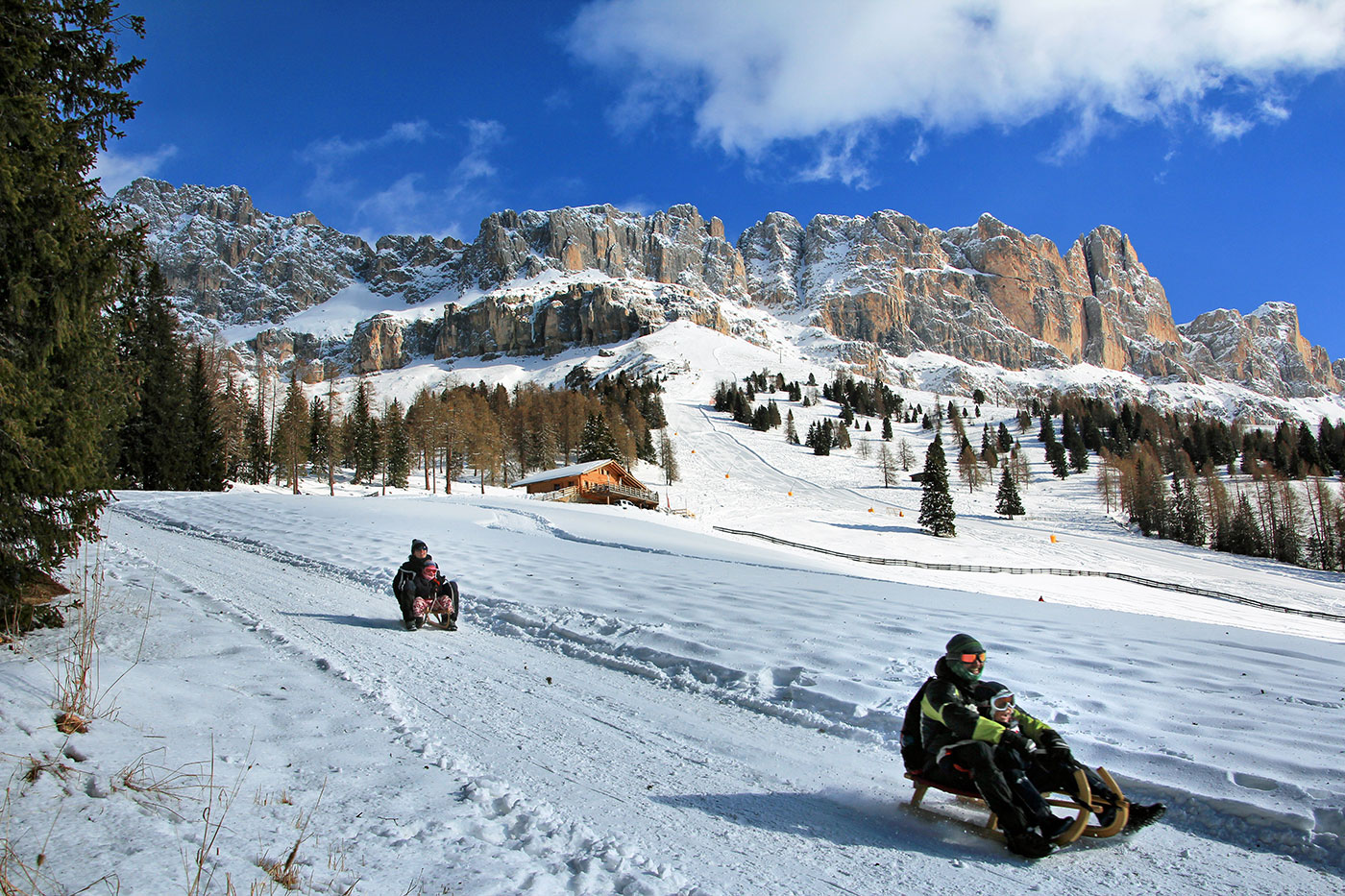 Sanfter Winterurlaub Rodeln